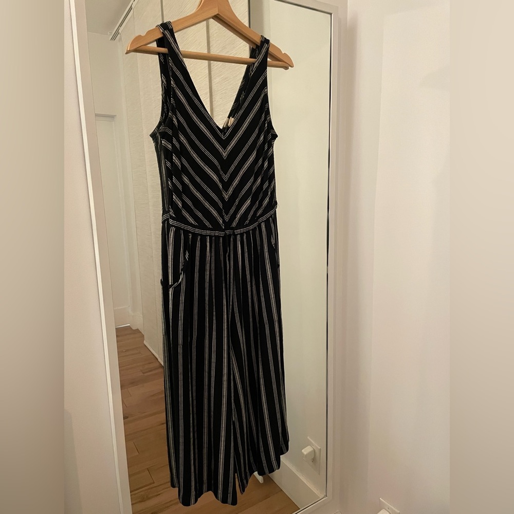 Cropped black jumpsuit